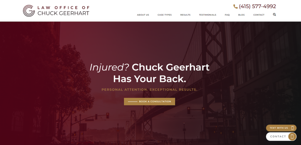 Chuck Geerhart Aviation Accident Lawyers in San Francisco